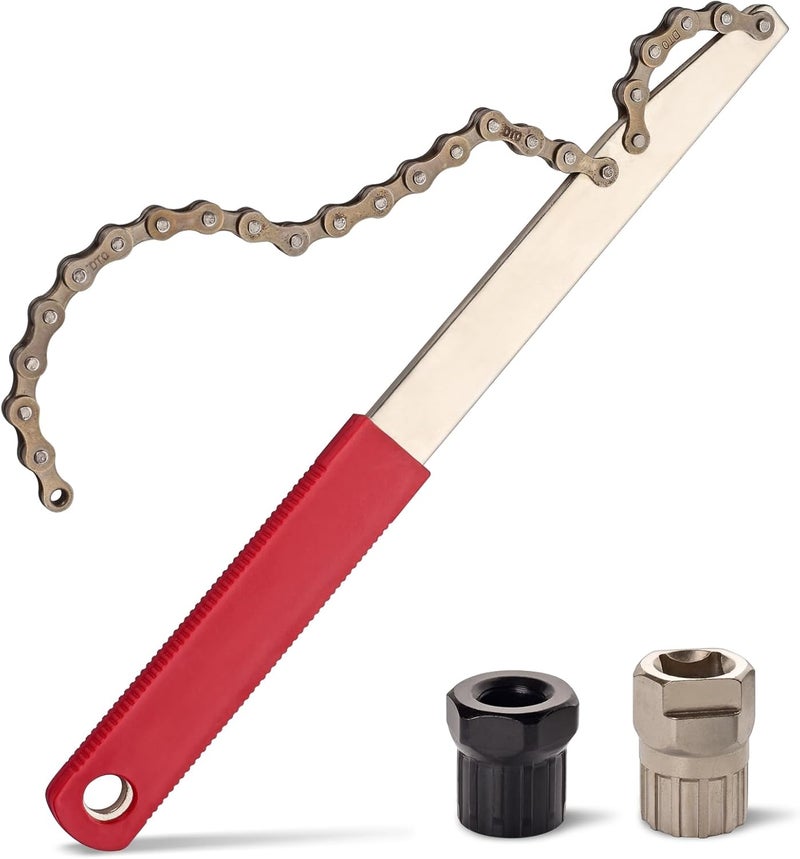 COTOUXKER Bike Freewheel Removal Tool with Chain Whip and Bicycle Sprocket Removal Tools, Bicycle Cassette Lock Ring Removal - Image 1